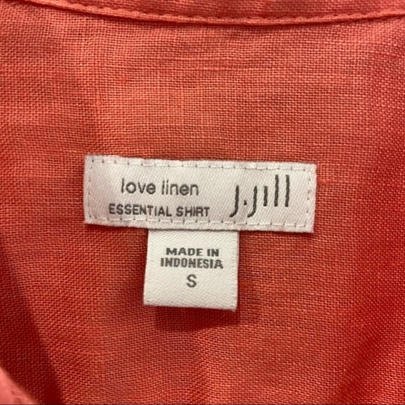 J. Jill Love Linen Long Sleeves Button Down Women's Shirt Size S - Picture 3 of 9
